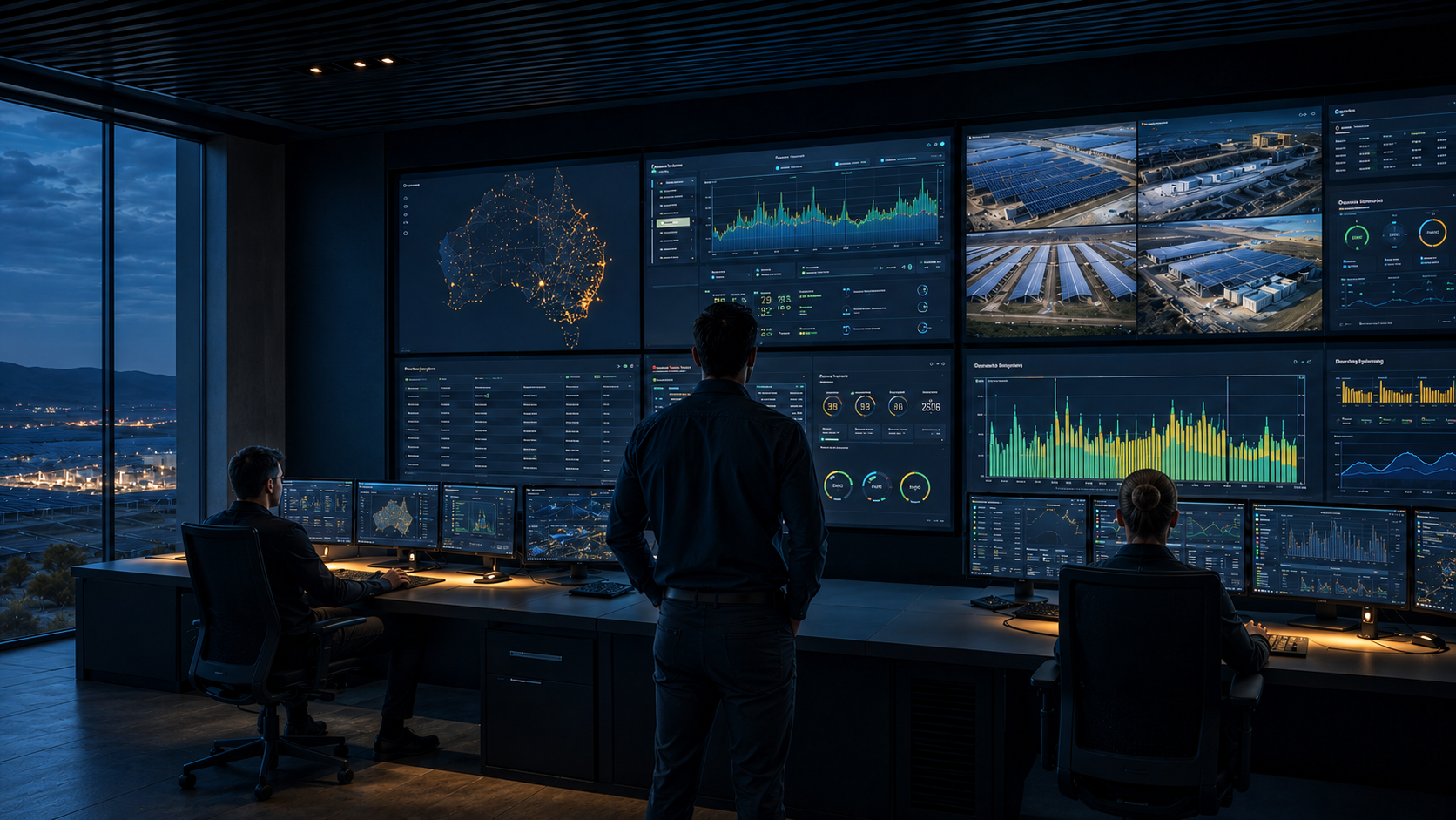 Energy operators monitoring a connected Australian asset portfolio